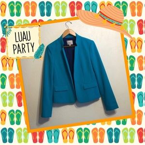 ☀️Bright & Summery NWOT Ann Taylor Teal Blazer